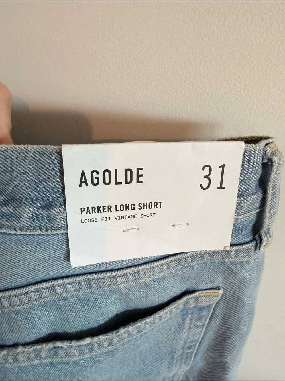 NWT Agolde Parker Long Short in Swapmeet size 31 Retail $158!